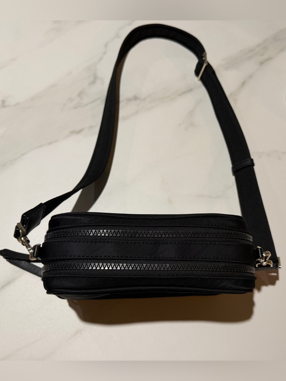 kate spade Black Crossbody with Silver Spade Accent - Picture 11 of 16